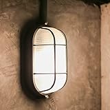 ADAKAT Aluminium Kellerleuchte IP54 E27 - schwarz
