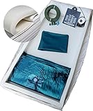 Luxus Leichtwasserbett Wassermatratze mit integriertem Visco Topper (4cm Viskose) - Komplettset f. Lattenrost Leichtwassermatratze (140x200cm)