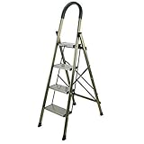 DEMYA Hocker, Maßstabshocker, Klappstuhl, Dicke Legierung, Aluminium-Treppe, Innenbereich, Vier oder fünf Treppen, Rolltreppe, Rolltreppe, Leitern, Hocker, Klappstuhl (Farbe: A)