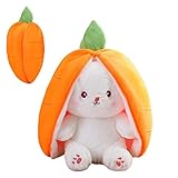 PW TOOLS Osterhase Plüschtier Kuscheltier Hase Stofftier Karotte , Erdbeer Plüsch | Ostergeschenke Für Kinder, Jungen, Mädchen