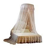 UPKOCH 1 Stück Prinzessin Betthimmel Vorhang Bettvorhang Hängende Tagesdecke Spitze Bettnetz Weiß