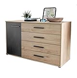 WIEMANN Kommode Sideboard Brüssel Steineiche Dekor