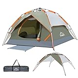Gysrevi Camping Zelt Quick Up Kuppelzelte Wurfzelt Wasserdicht Winddicht Dome Tent 3-4 Zelt Personen für Camping Outdoor Trekking