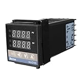 dsfen Digital LCD PID REX-C100 Temperaturregler Set + K Thermoelement + Max.40A SSR