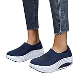 Schwarz Sneaker Damen Weiss 42 Plateau Schuhe Elegante Turnschuhe Sportschuhe Leichtgewichts Atmungsaktiv Walkingschuhe Frauen Cushion Flach Halbschuhe für Sporthalle Outdoor Jogging