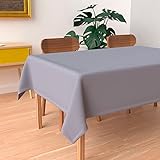 Tischdecke mit Fleckschutz eckig 140x300 cm ALIX grau