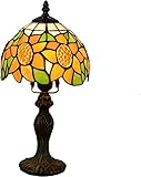 GAUUA Tiffany Tischlampe Tiffany-Tischlampe Retro-Schreibtischlampe, handgefertigt, Buntglas, Schminktisch for Lounge, Wohnzimmer, Schlafzimmer
