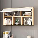 Schwebende Wandregale zum Aufhängen an der Wand mit komplettem Set von Zubehör für Dekoration und Aufbewahrung im Schlafzimmer, Wohnzimmer, Büro