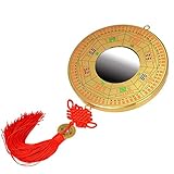 Feng Shui-Spiegel, chinesischer Bagua-Spiegel, Desktop-Ornamente eignen sich for die Heimdekoration, chinesisches traditionelles Fengshui, konvexer Klatschspiegel, Türanhänger (konvexer Spiegel) (Größ