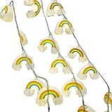 Regenbogen-Fee-, warmweiß, für drinnen und draußen, batteriebetrieben, Wandleuchte, Hochzeit, Party, Zuhause, Weihnachten, Kinderzimmer, Geschenk, Lichterkette Carport (A, One Size)