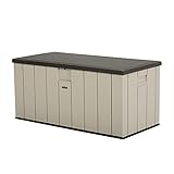 Lifetime Auflagenbox & Kissenbox 570 Liter Fassungsvermögen | 72x151x70 cm Lichtgrau Kunststoff | Aufbewahrungsbox für Gartenutensilien