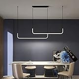 Gorssen LED Pendelleuchte,LED Hängelampe,LED Pendellampe für esstisch Dimmbar Moderne Kronleuchter Hängeleuchte LED Hängende Leuchte Höhenverstellbar,Kronleuchte,für Wohnzimmer Schlafzimme (150CM)