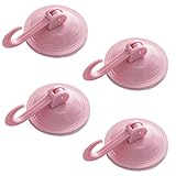 Türhaken, 4 Stück Saugnapfhaken, Wandhaken, Kleiderhaken Wand für Kinderzimmer, Haken für Badezimmer Toilette Handtuchhalter Küche Büro Kleiderhaken (Grün) (Rosa)