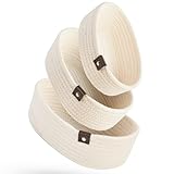 Gem of Oak Aufbewahrungskörbe für Regale Schränke Schlafzimmer Badezimmer Organisation Schubladenschrank Kommode Kinderzimmer Dekoration Dekokorb, 3er Set