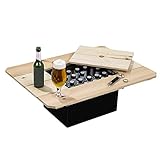 N/V Bierkasten Holztisch mit Deckel