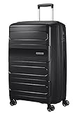 American Tourister Sunside Spinner 77 Erweiterbar, 4.5 KG, 106/118L, Schwarz (Black)