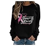 HOOUDO Damen Tshirt Elegant Lässige Langarm-Pullover für Damen, Rundhals-Sweatshirts, Bedruckte Modeoberteile Betontisch