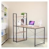 GRFIT PC Laptop-Tisch Computertisch-Workstation-Tisch-Laptop-Schreibtisch-Computer-Notebook-Stand-Büro-Schreibtisch Home Book Shelf-Tablett Schreibtisch Schreibtische