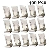 OSALADI 100 Stück/Set Metall-Kleiderständer Trompetenzubehör Nagelzubehör Heizkörperregal Robuste Kunstmalerei-Rahmenaufhängung Metallrahmen-Haken Silberfarbene Bilder Zum