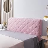 NIYU Kopfteil Schonbezug Kopfteil Bettbezug Bettbezug 120/150/160/180/190 cm Doppelbett/Einzel/King Size Weiß/Grau/Rosa Gepolsterter Samt Premium