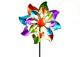 Unbekannt Buntes Windrad 25/110 cm Gartenstecker Windspiel Gartendeko Blumenstecker