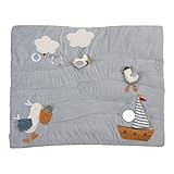 Little Dutch 8608 Laufgittereinlage Krabbeldecke Sailors Bay / Matrosen Bucht 80x100 cm, Blau