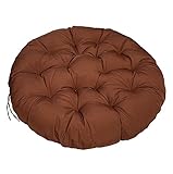 GHKWXUE Polster für Papasansessel,Rund Papasan Sessel 130-180cm,Drehsessel Korbsessel Balkonstuhl,Auflage für Baumwoll Hängeschaukel, Hängekorb, Hängestuhl Für Indoor Outdoor Garten