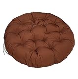 GHKWXUE Polster für Papasansessel,Rund Papasan Sessel 130-180cm,Drehsessel Korbsessel Balkonstuhl,Auflage für Baumwoll Hängeschaukel, Hängekorb, Hängestuhl Für Indoor Outdoor Garten