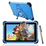 weelikeit Kinder-Tablet, 8-Zoll-Tablet für Kinder, 32 GB ROM, Eltern-Kontroll-Tablets, stoßfeste Hülle mit WLAN, Bluetooth, GMS für Kleinkinder, Mädchen, Jungen (blau)