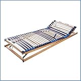 Ravensberger Matratzen Lattenrost Spezial (Medi XXL) VARIABEL 5-Zonen-30-Leisten-BUCHE- Schwergewichtsrahmen | Verstellbar | Made IN Germany - 10 Jahre GARANTIE | TÜV SÜD/GS | 90 x 200 cm