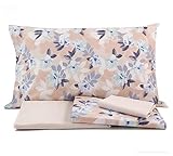 Zucchi Bettwäsche-Set für Einzelbett mit Doppelbett-Kissenbezügen, 100 % reine Baumwolle, Spannbettlaken + 2 Kissenbezüge 41