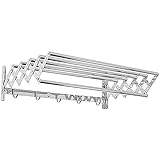 Wäschetrockner Airer Wandmontierter einziehbarer Wäscheständer Zusammenklappbarer zusammenklappbarer Edelstahl Innen- oder Außenteleskopisch platzsparend (Size : 40cm/15.7inch) beautiful scenery