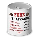 Herzbotschaft Spardose/Furzdose - Strafkasse - Zahle eine Strafe fürs Furzen
