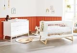 Babyzimmer Möbel Spar-Set 'Bridge' extrabreit, mit Wickelkommode und Kinderbett