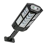 Elinrat Solarbetriebene Außenleuchten - Solar-Bewegungssensor-Flut-Sicherheitsleuchten mit 84 LED | Solarbetriebene Wandleuchte von Dämmerung bis Morgengrauen, LED-Sensorleuchte für Garten