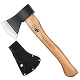 UNIVINLIONS Spaltaxt Axt Holz spalten Schwere Axt Beil Universalaxt aus Manganstahl mit Holzgriff Outdoor Axt für Garten Wald Outdoor Aktivitäten