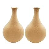 COHEALI 2 Stück Blumenvasen Dekorative Mini-Blumenvase Haushaltsvase Holzvase Blumentopf Dekorieren Kind Slush Selbst Gemacht Aus Holz