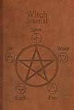 Witch Notebook: Wicca Gift, Lined Journal 200 Pages 6 x 9 (Brown Leather No.1)