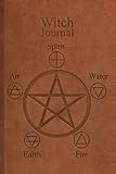 Witch Notebook: Wicca Gift, Lined Journal 200 Pages 6 x 9 (Brown Leather No.1)