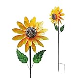 Sonnenblume Windrad, Deko Sonnenblume Windmühle Metall Deko Sonnenblume Windrad Familie, Freunde Und Bekannte