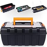 Stimo Werkzeugkiste Toolbox leer mit Schnellverschluß und Organizer Werkzeugbox (Toolbox 36), 143457