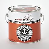 colourcourage Premium bunte Wandfarben Matt by Lars Contzen 2,5 Liter (RETIRED BUOY (orange))