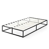 ZINUS Joseph 25 cm Metallrahmenbett | Lattenrost | Holzlattenunterstützung | Stauraum unter dem Bett | 100 x 200 cm | Schwarz