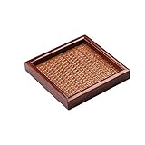 Tablett für Frühstück Servierschale Holzablage Mehrzweckfach Rechteckige Tee-Tablett Frühstückstablett Wohnkultur Tablett Serviertablett (Size : A)