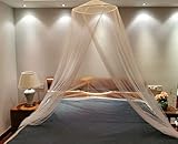 LINSOCLE Moskitonetz Bett, Moskitonetz Bett Baldachin, Moskitonetz Doppelbett 250x1100x60cm, Moskitonetz für Reisen, Mosquito Net Bed für Zuhause und Camping Geeignet