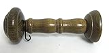 2 Stück Raffhalter Holz Nußbaum 16-20 cm