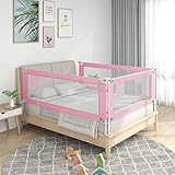 UTUMAX Nice Cool-Toddler Sicherheits-Bettgitter rosa 150x25 cm Stoff