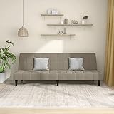 BULANED Schlafsofa mit Zwei Kissen, Schlafsofa, Schlafcouch, Couch Mit Schlaffunktion, Sofa Bed, Sofas & Couches, Bettsofa, Blau Polyester