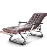 Lounge-Stuhl, einfaches faltbares Bett, Siesta-Liegestuhl, multifunktional, verstellbar, für Büro, Einzel-Freizeitstuhl, Pause, Garten, Sonnenliegen, 3