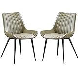 AMENAS Küche und Esszimmer Stühle Modernes Esszimmerstuhl Set Mit 2 Stühlen Küchen Und Wohnzimmer Lounge Thekenstühle Stabile Metallbeine Beistellstuhl Aus PU Leder (Color : Blue Green, Size : Black